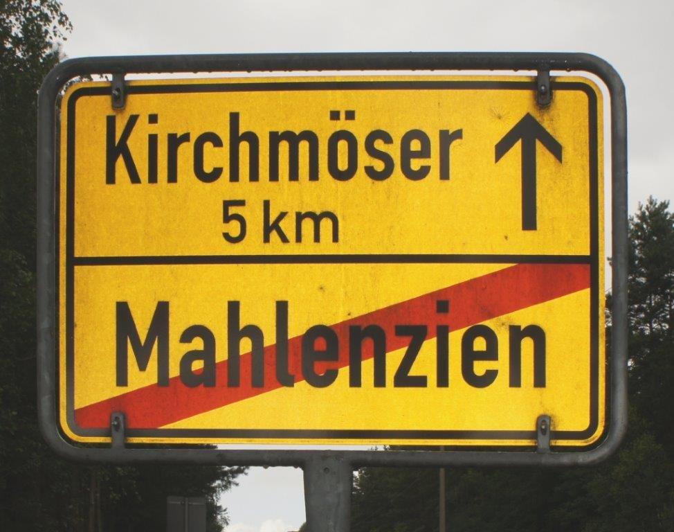 Ortsschild Mahlenziehn